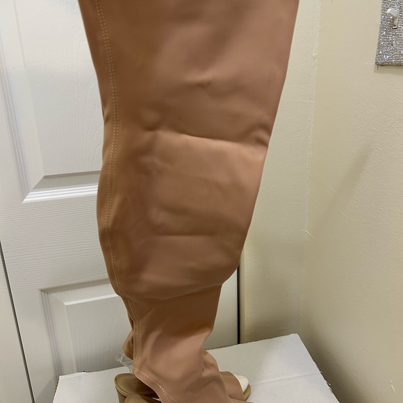 Torrid Elegant Nude Knee-High Women's Boots Peak Toe Size 11 women. NWT in Box. - Picture 7 of 12